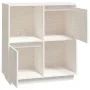 Sideboard aus massivem weißem Kiefernholz, 74 x 35 x 80 cm von vidaXL, Sideboards - Ref: Foro24-814350, Preis: 62,25 €, Rabat...