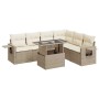 Set sofás de jardín 7 piezas y cojines ratán sintético beige en Conjuntos de jardín | Comprar online en Foru.es