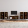 Muebles para TV 5 piezas madera maciza de pino marrón miel de vidaXL, Muebles TV - Ref: Foro24-3100217, Precio: 217,59 €, Des...