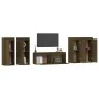 Muebles para TV 5 piezas madera maciza de pino marrón miel de vidaXL, Muebles TV - Ref: Foro24-3100217, Precio: 214,45 €, Des...