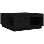 Mesa de centro de madera maciza de pino negro 80x81x36,5 cm de vidaXL, Mesas de centro - Ref: Foro24-814528, Precio: 125,16 €...