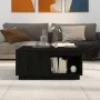 Mesa de centro de madera maciza de pino negro 80x81x36,5 cm de vidaXL, Mesas de centro - Ref: Foro24-814528, Precio: 123,59 €...