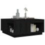 Mesa de centro de madera maciza de pino negro 80x81x36,5 cm de vidaXL, Mesas de centro - Ref: Foro24-814528, Precio: 125,16 €...