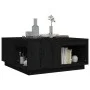 Mesa de centro de madera maciza de pino negro 80x81x36,5 cm de vidaXL, Mesas de centro - Ref: Foro24-814528, Precio: 123,59 €...
