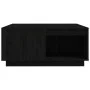 Mesa de centro de madera maciza de pino negro 80x81x36,5 cm de vidaXL, Mesas de centro - Ref: Foro24-814528, Precio: 123,59 €...