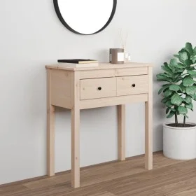 Konsolentisch aus massivem Kiefernholz, 70 x 35 x 75 cm von vidaXL, Seitentische - Ref: Foro24-814609, Preis: 70,17 €, Rabatt: %