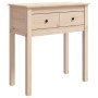 Mesa consola madera maciza de pino 70x35x75 cm de vidaXL, Mesas auxiliares - Ref: Foro24-814609, Precio: 66,43 €, Descuento: %
