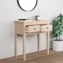 Mesa consola madera maciza de pino 70x35x75 cm de vidaXL, Mesas auxiliares - Ref: Foro24-814609, Precio: 70,17 €, Descuento: %