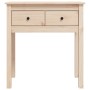 Mesa consola madera maciza de pino 70x35x75 cm de vidaXL, Mesas auxiliares - Ref: Foro24-814609, Precio: 66,43 €, Descuento: %