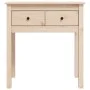 Mesa consola madera maciza de pino 70x35x75 cm de vidaXL, Mesas auxiliares - Ref: Foro24-814609, Precio: 70,17 €, Descuento: %