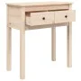 Mesa consola madera maciza de pino 70x35x75 cm de vidaXL, Mesas auxiliares - Ref: Foro24-814609, Precio: 70,17 €, Descuento: %