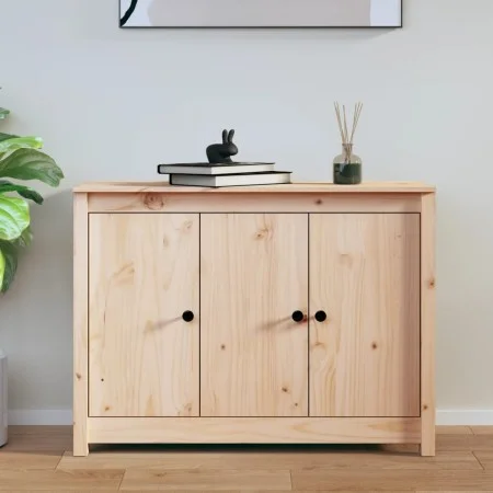 Aparador de madera maciza de pino 110x35x74 cm de vidaXL, Aparadores - Ref: Foro24-814559, Precio: 125,89 €, Descuento: %