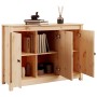 Aparador de madera maciza de pino 110x35x74 cm de vidaXL, Aparadores - Ref: Foro24-814559, Precio: 118,14 €, Descuento: %