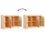 Aparador de madera maciza de pino 110x35x74 cm de vidaXL, Aparadores - Ref: Foro24-814559, Precio: 118,14 €, Descuento: %