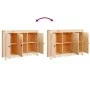 Aparador de madera maciza de pino 110x35x74 cm de vidaXL, Aparadores - Ref: Foro24-814559, Precio: 125,89 €, Descuento: %