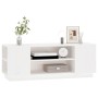 Mueble de TV madera maciza de pino blanco 110x35x40,5 cm de vidaXL, Muebles TV - Ref: Foro24-814410, Precio: 71,92 €, Descuen...