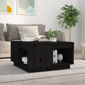 Mesa de centro de madera maciza de pino negro 60x61x32,5 cm de vidaXL, Mesas de centro - Ref: Foro24-814533, Precio: 83,49 €,...