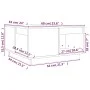 Mesa de centro de madera maciza de pino negro 60x61x32,5 cm de vidaXL, Mesas de centro - Ref: Foro24-814533, Precio: 82,46 €,...