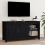 Mueble de TV de madera maciza de pino negro 103x36,5x52 cm de vidaXL, Muebles TV - Ref: Foro24-814593, Precio: 97,32 €, Descu...