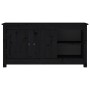 Mueble de TV de madera maciza de pino negro 103x36,5x52 cm de vidaXL, Muebles TV - Ref: Foro24-814593, Precio: 97,32 €, Descu...