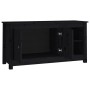 Mueble de TV de madera maciza de pino negro 103x36,5x52 cm de vidaXL, Muebles TV - Ref: Foro24-814593, Precio: 97,32 €, Descu...