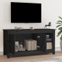 Mueble de TV de madera maciza de pino negro 103x36,5x52 cm de vidaXL, Muebles TV - Ref: Foro24-814593, Precio: 97,32 €, Descu...