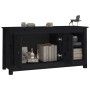 Mueble de TV de madera maciza de pino negro 103x36,5x52 cm de vidaXL, Muebles TV - Ref: Foro24-814593, Precio: 97,32 €, Descu...