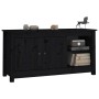 Mueble de TV de madera maciza de pino negro 103x36,5x52 cm de vidaXL, Muebles TV - Ref: Foro24-814593, Precio: 97,32 €, Descu...