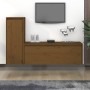 Muebles para TV 2 piezas madera maciza de pino marrón miel de vidaXL, Muebles TV - Ref: Foro24-3100117, Precio: 106,24 €, Des...