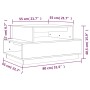 Mesa de centro de madera maciza de pino 80x55x40,5 cm de vidaXL, Mesas de centro - Ref: Foro24-814514, Precio: 60,09 €, Descu...