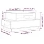 Mesa de centro de madera maciza de pino 80x55x40,5 cm de vidaXL, Mesas de centro - Ref: Foro24-814514, Precio: 59,56 €, Descu...