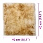 Cojines de sillas 2 uds piel oveja real marrón mezcla 40x40 cm en Decoración | Comprar online en Foru.es
