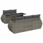 Set de muebles de jardín 6 pzas y cojines ratán sintético gris en Conjuntos de jardín | Comprar online en Foru.es