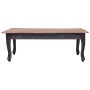 Mesa de centro de madera maciza de caoba negra 120x60x45 cm en Mesas de centro | Comprar online en Foru.es