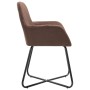 Sillas de comedor giratorias 2 unidades tela marrón de vidaXL, Sillas de comedor - Ref: Foro24-249810, Precio: 187,21 €, Desc...