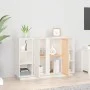 Aparador de madera maciza de pino blanco 120x35x80 cm de vidaXL, Aparadores - Ref: Foro24-814500, Precio: 169,44 €, Descuento: %