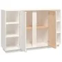Aparador de madera maciza de pino blanco 120x35x80 cm de vidaXL, Aparadores - Ref: Foro24-814500, Precio: 169,44 €, Descuento: %