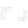 Muebles para TV 4 piezas madera maciza de pino blanco de vidaXL, Muebles TV - Ref: Foro24-3100250, Precio: 185,36 €, Descuent...