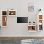 Muebles para TV 4 piezas madera maciza de pino blanco de vidaXL, Muebles TV - Ref: Foro24-3100250, Precio: 185,36 €, Descuent...