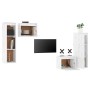 Muebles para TV 4 piezas madera maciza de pino blanco de vidaXL, Muebles TV - Ref: Foro24-3100250, Precio: 185,36 €, Descuent...