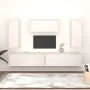 Muebles para TV 5 piezas madera maciza de pino blanco de vidaXL, Muebles TV - Ref: Foro24-3100245, Precio: 262,22 €, Descuent...