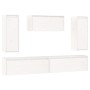 Muebles para TV 5 piezas madera maciza de pino blanco de vidaXL, Muebles TV - Ref: Foro24-3100245, Precio: 265,38 €, Descuent...