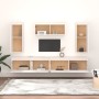 Muebles para TV 5 piezas madera maciza de pino blanco de vidaXL, Muebles TV - Ref: Foro24-3100245, Precio: 265,38 €, Descuent...