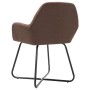 Sillas de comedor giratorias 2 unidades tela marrón de vidaXL, Sillas de comedor - Ref: Foro24-249810, Precio: 187,21 €, Desc...