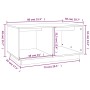 Mesa de centro madera maciza de pino gris 80x50x40 cm de vidaXL, Mesas de centro - Ref: Foro24-814436, Precio: 54,68 €, Descu...