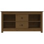 Mueble de TV madera maciza de pino marrón miel 103x36,5x52 cm de vidaXL, Muebles TV - Ref: Foro24-814572, Precio: 85,03 €, De...