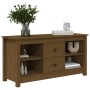 Mueble de TV madera maciza de pino marrón miel 103x36,5x52 cm de vidaXL, Muebles TV - Ref: Foro24-814572, Precio: 85,03 €, De...