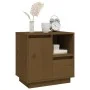 Mesitas noche 2 uds madera maciza pino marrón miel 50x34x50 cm de vidaXL, Mesitas de noche - Ref: Foro24-814486, Precio: 88,8...