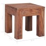 Mesa de centro de madera maciza de caoba 30x30x30 cm en Mesas de centro | Comprar online en Foru.es