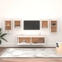 Muebles para TV 6 piezas madera maciza de pino blanco de vidaXL, Muebles TV - Ref: Foro24-3100240, Precio: 223,93 €, Descuent...